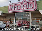 【スーパー】マックスバリュまで220ｍ