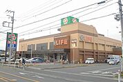 【スーパー】ライフまで190ｍ
