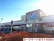 【スーパー】ヨークマートまで1100ｍ