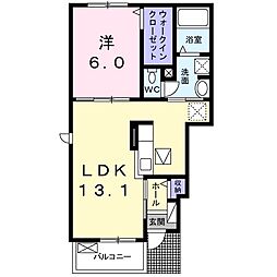 リベルテ3 1LDKの間取図画像