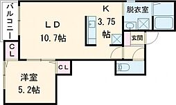 間取図画像 1LDK