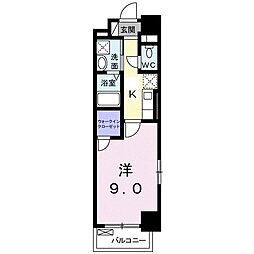 ヴィラージュ新横浜 1Kの間取図画像