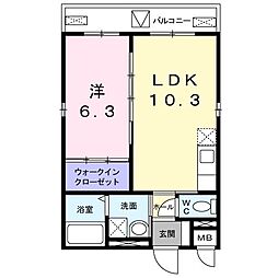 間取図画像 1LDK