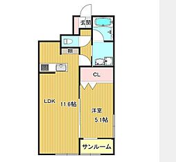 間取図画像 1LDK