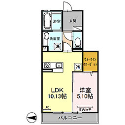 間取図画像 1LDK