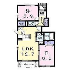 間取図画像 2LDK