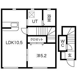 ル・メイユール本通 1LDKの間取図画像