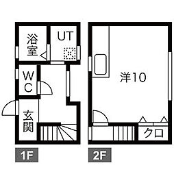 アピア ワンルームの間取図画像