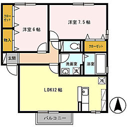 間取図画像 2LDK