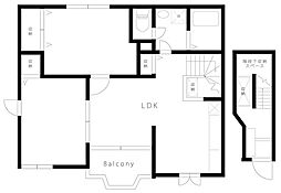 ハニーヴァレー弐番館 2LDKの間取図画像