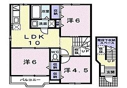 ランドスケープJ1 3LDKの間取図画像