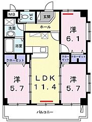 物件の間取り