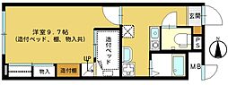 間取図画像 1K