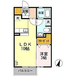間取図画像 1LDK