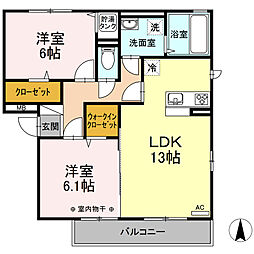 間取図画像 2LDK