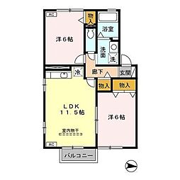間取図画像 2LDK