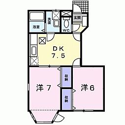 間取図画像 2DK