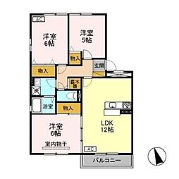 グランメール・カナ 3LDKの間取図画像