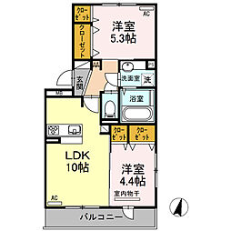 間取図画像 2LDK