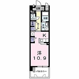 グレースフル平成 1Kの間取図画像
