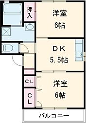 Ｔ・Ｙファミール　II 1階2Kの間取り