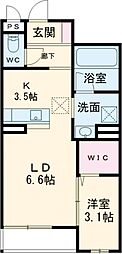 フォーリア 1SKの間取図画像