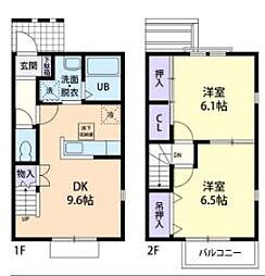 サンフレックス・M 2DKの間取図画像
