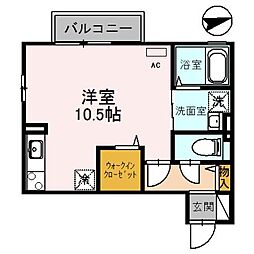CAMELLIA ワンルームの間取図画像