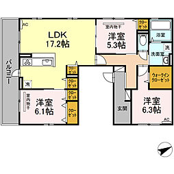 間取図画像 3LDK
