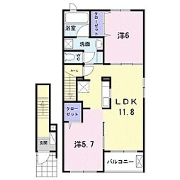 間取図画像 2LDK