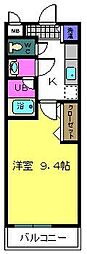ティエラハウス西小二里 1Kの間取図画像