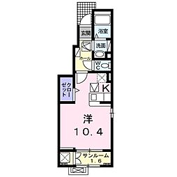 メゾンドRY ワンルームの間取図画像