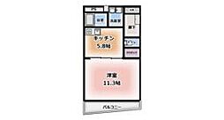 サンフィールドハイツ 1DKの間取図画像
