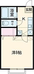 ホープハイツ 1Kの間取図画像
