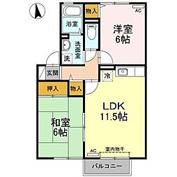 間取図画像 2LDK