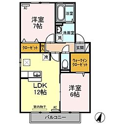 間取図画像 2LDK
