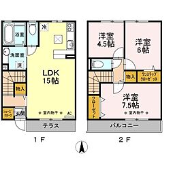 セジュール楪 3LDKの間取図画像