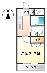 間取図画像 1K