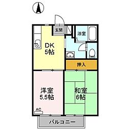 間取図画像 2DK