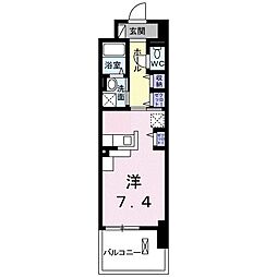 メゾンラフィネ ワンルームの間取図画像