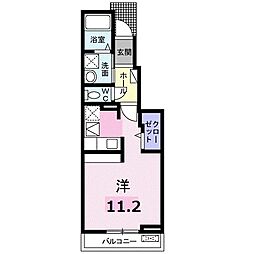 クレセント参番館 ワンルームの間取図画像