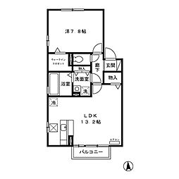 ＰＬＥＭＩＥＲ 1階1LDKの間取り