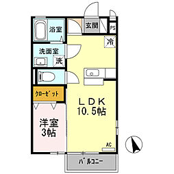 間取図画像 1LDK