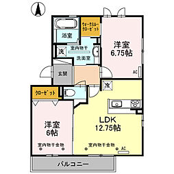間取図画像 2LDK
