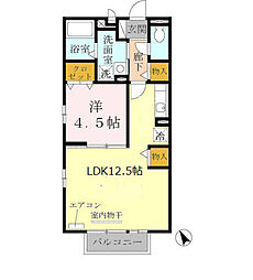 近江鉄道近江本線 八日市駅 バス19分 妙法寺中村医院前下車 徒歩2分の賃貸アパート 1階1LDKの間取り