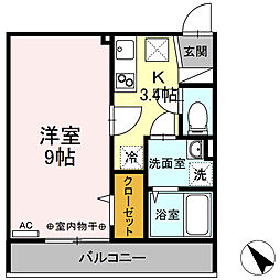 EISEN 1Kの間取図画像