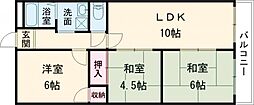 ウィスタリア 3LDKの間取図画像