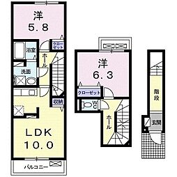 間取図画像 2LDK