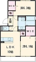 KAiSHO5 2LDKの間取図画像