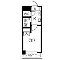 レジデンス中島7階4.4万円